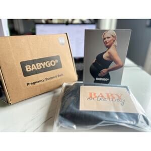 BABYGO Pregnancy Support Belt Maternity Band Immediate Relief &Comfort XXL-BLACK